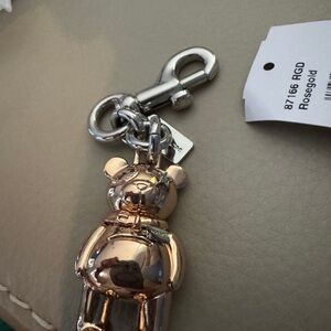 Rose Gold Bear Keychain